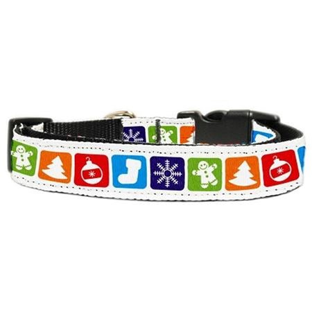 UNCONDITIONAL LOVE Classic Christmas Nylon and Ribbon Collars . Extra Small UN906963